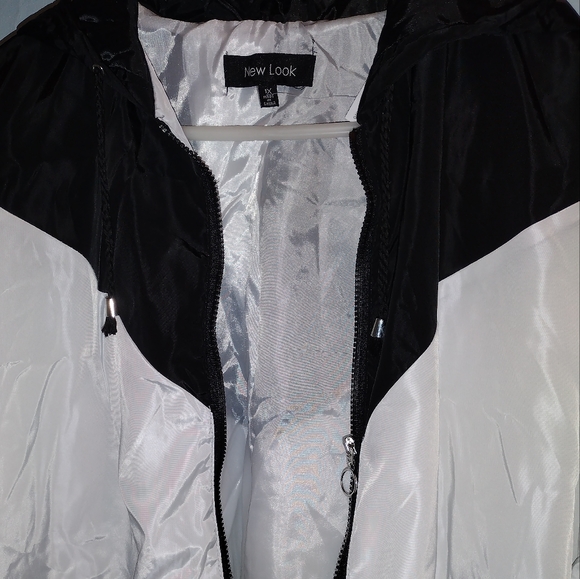 Black & White Windbreaker Jacket - Picture 8 of 11